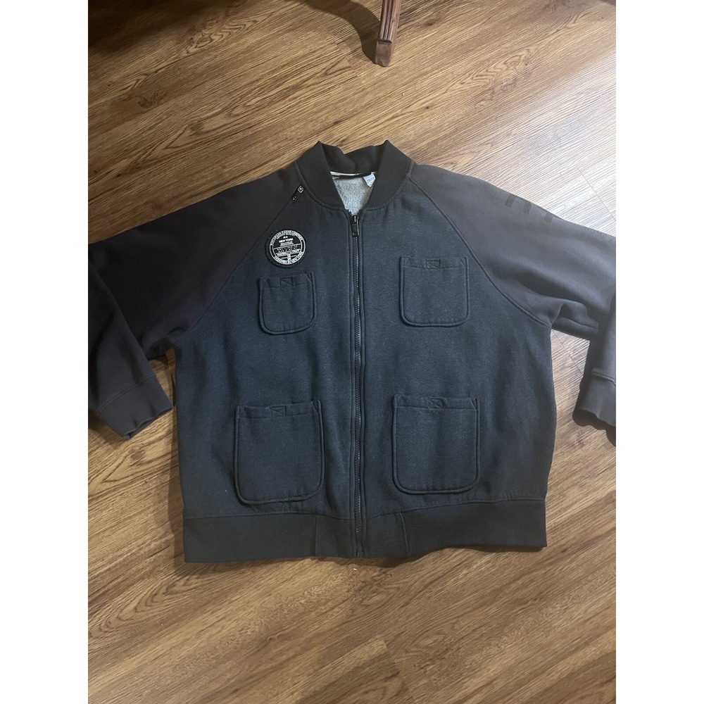 Rocawear Men's Size 3XL Jacket Gray Cotton/polyester With Label Patch